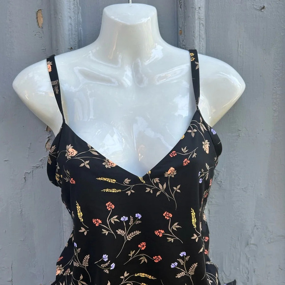Skye Black Floral Tankini,  Small - Picture 6 of 12